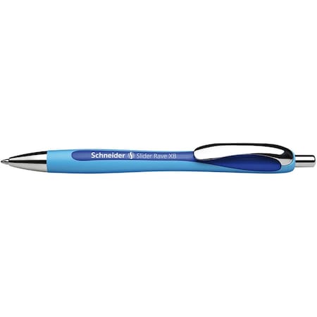 Stride Schneider Blue Slider Rave Xb Retractable Ballpoint Pen - 5 Each ST102249